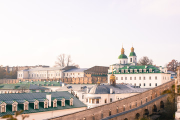 Obraz premium Panoramic view of Kyiv Pechersk Lavra at early spring, Ukraine
