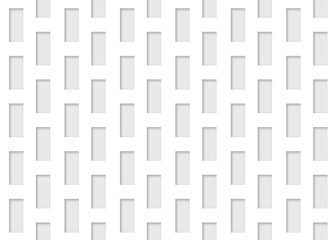 seamless illustration of luxurious white rectangle shape pattern  wall background.