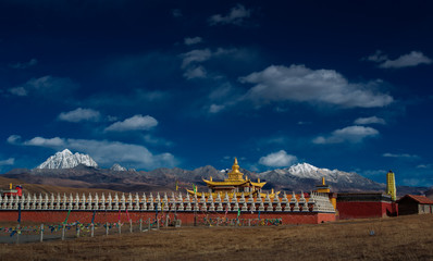 The landscape of Tibetan area in Western China