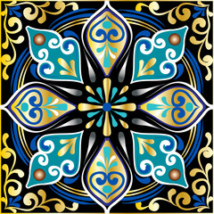 Drawing of a floral mandala