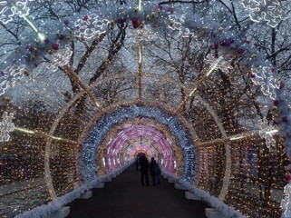 новогодний тунель 