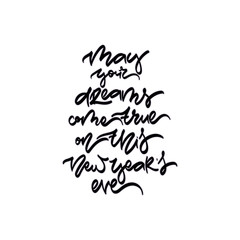 Obraz premium New year hand drawn lettering.