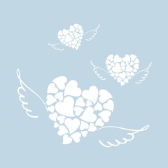 сердце крылья