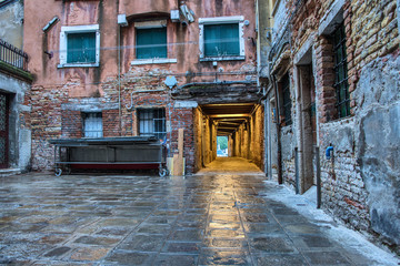Hinterhof im Ghetto von Venedig
