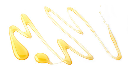honey on white background