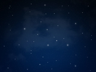 Fototapeta na wymiar Dark night sky with stars 