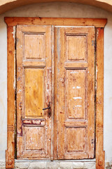 old wooden door