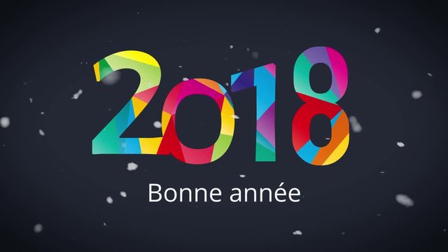 2018 - Bonne ann&eacute;e - Carte de voeux