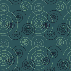 Dancing swirl seamless pattern. For print, fashion design, wrapping wallpaper