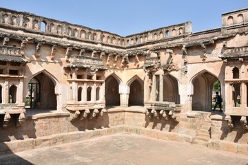 Fototapeta na wymiar Queens bath, Hampi, Karnataka, India