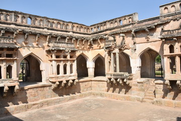 Fototapeta premium Queens bath, Hampi, Karnataka, India