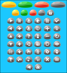 Jelly Game Button Set