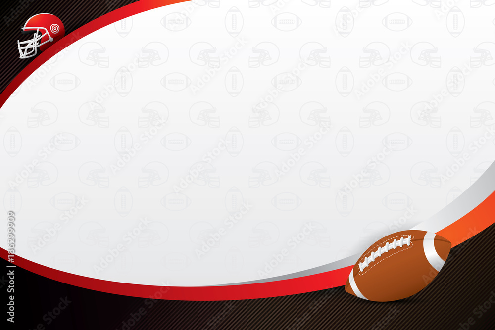 Wall mural american football design background. vector illustration