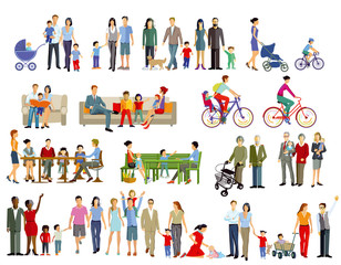 Familienleben Generation, illustration