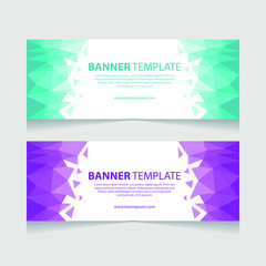 Fototapeta premium Abstract banner template design. Elegant banner template.