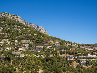 Fototapeta na wymiar Mountain side view over Nice - France