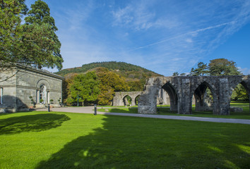 Fototapeta na wymiar Margham Abbey,(Ruins), Wales, UK