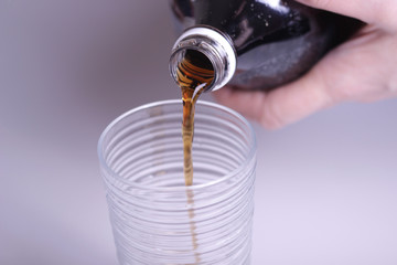 Pouring cola