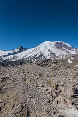 Mount Rainier and Blue Sky from Burroughs Mountain
