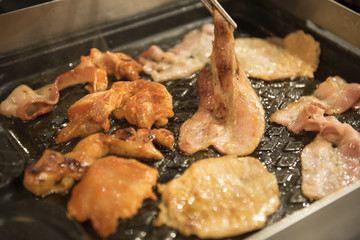 Food brought in Grilled delicious 