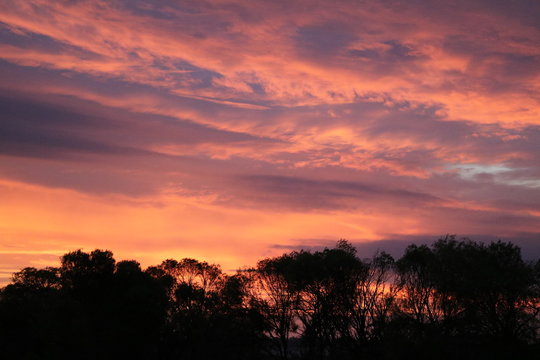 Sunset in outback, Australia 