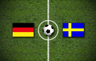 Fototapeta premium Deutschland gegen Schweden