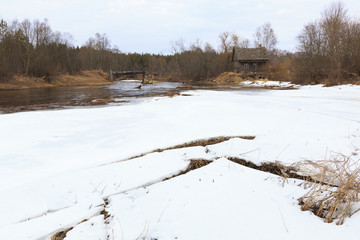 Old collapsed watermills.