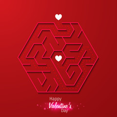 Creative Concept Happy Valentines Day. Creative Valentine’s Day. Happy Valentines Day Background. Happy Valentine's Day. Love valentine's background with hearts. 