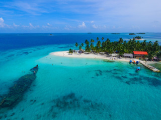 Aerial Image from San Blas Islands in Panama