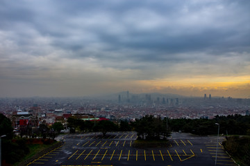 empty parking at Camlica