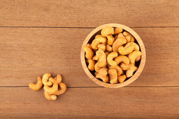 Salted cashew nuts