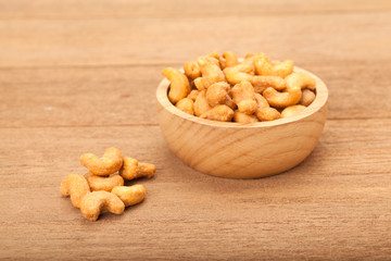 Salted cashew nuts