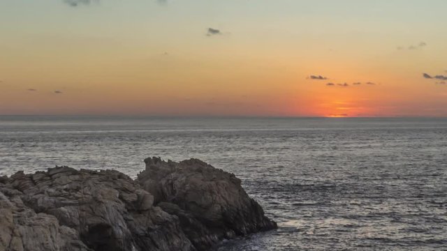 Timelapse ,majestic view of the beaches and the trails of punta cometa, Hd