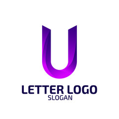 Letter U Logo. Logo Template