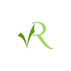 VR letter logo