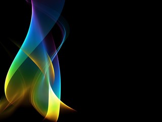      Abstract color wave design element 