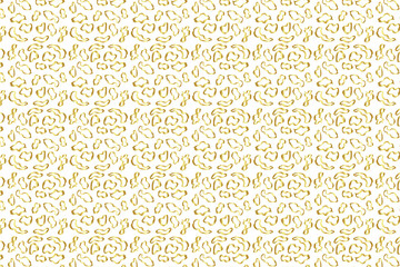 Golden Vector Hand Drawn Pattern