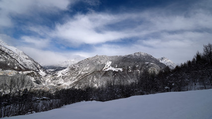 Fototapeta na wymiar Palù ski area, Valmalenco