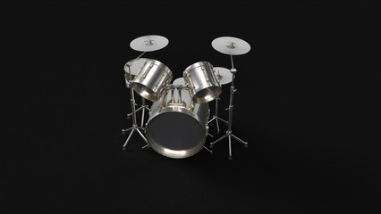 Silver Drum Kit