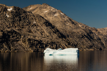 Fototapeta na wymiar Iceberg in Prince Christian Sound Greenland