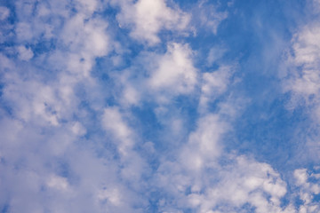 Cloudy blue sky background