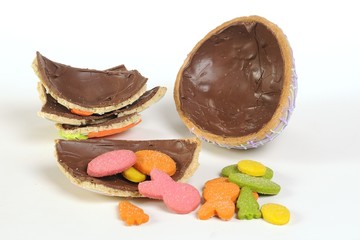 Easter Egg filled with cookies