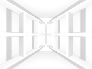 Fototapeta premium Abstract Modern White Architecture Background