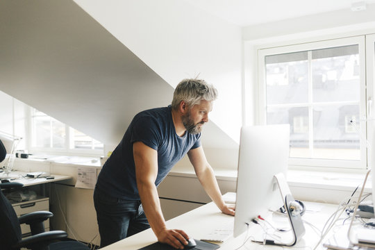 Man at an office desk