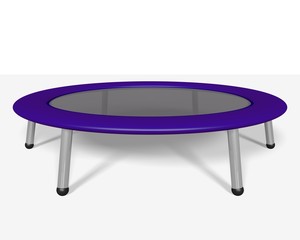 Trampoline. 3D illustration. © Emilia Szymanek