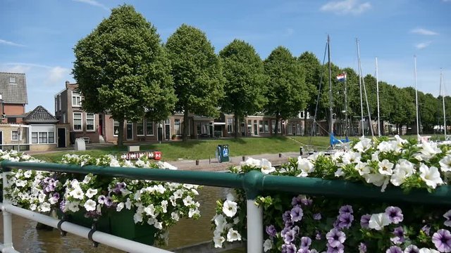 Ponte levatoio a Dokkum in Olanda