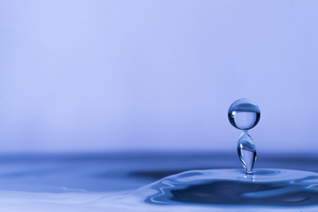 Close up of water drop