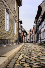 Obraz na płótnie Canvas Cobble Stone through Goslar