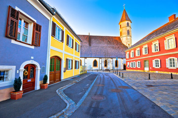 Fototapeta na wymiar Bad Radkersburg colorful street view