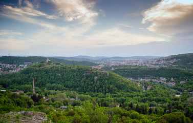 Fototapeta na wymiar Tsarevets, Veliko Tarnovo, panoramic, Bulgaria